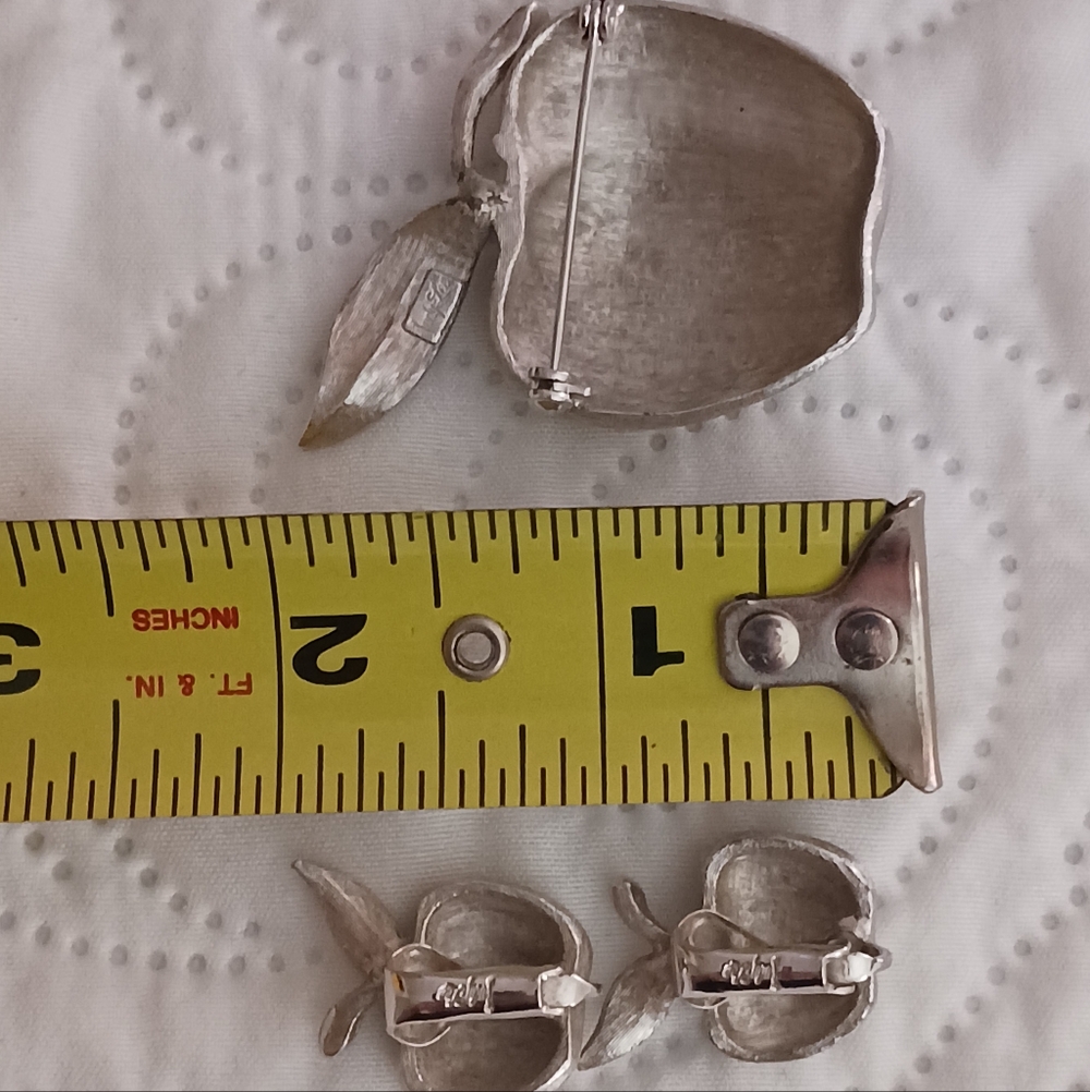 Judy Lee Vintage Silver Apple Set - Picture 10 of 10